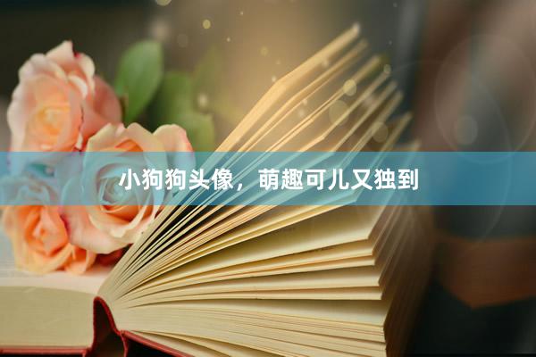 小狗狗头像，萌趣可儿又独到